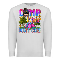 Dove Grey camp hair don't care Premium Sweatshirt - Zillion Design Studio