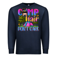 Navy camp hair don't care Premium Sweatshirt - Zillion Design Studio