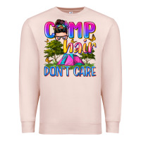Pale Pink camp hair don't care Premium Sweatshirt - Zillion Design Studio
