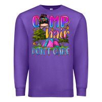 Purple camp hair don't care Premium Sweatshirt - Zillion Design Studio