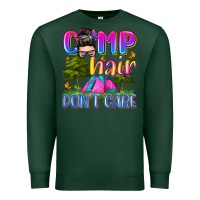 Sports Green camp hair don't care Premium Sweatshirt - Zillion Design Studio