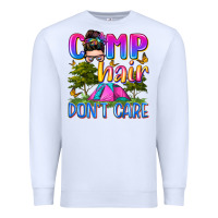 White camp hair don't care Premium Sweatshirt - Zillion Design Studio