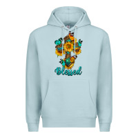 Blue Mist cross with butterfly blessed Premium Hoodie - BundleAndBundleShop