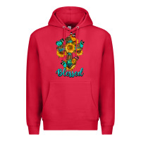 Cardinal cross with butterfly blessed Premium Hoodie - BundleAndBundleShop