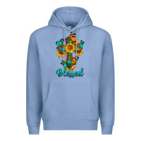 Colony Blue cross with butterfly blessed Premium Hoodie - BundleAndBundleShop