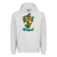 Dove Grey cross with butterfly blessed Premium Hoodie - BundleAndBundleShop