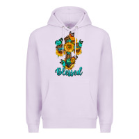 Lilac cross with butterfly blessed Premium Hoodie - BundleAndBundleShop