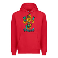 Red cross with butterfly blessed Premium Hoodie - BundleAndBundleShop