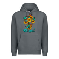 Rock cross with butterfly blessed Premium Hoodie - BundleAndBundleShop