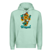 Seafoam cross with butterfly blessed Premium Hoodie - BundleAndBundleShop