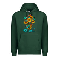 Sports Green cross with butterfly blessed Premium Hoodie - BundleAndBundleShop