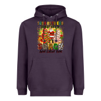 Plum torn between lookin' like a snack and eatin' one Heavyweight Hoodie - Zillion Design Studio