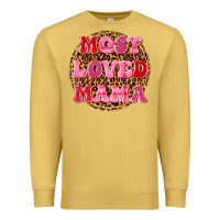 Antique Gold most loved mama Premium Sweatshirt - texasbilliewilder