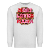 Oatmeal Heather most loved mama Premium Sweatshirt - texasbilliewilder