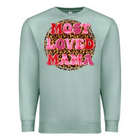 Seafoam most loved mama Premium Sweatshirt - texasbilliewilder