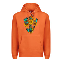 Carrot cross with butterfly Premium Hoodie - BundleAndBundleShop