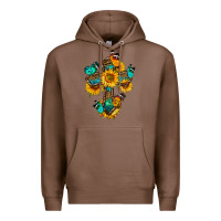 Chestnut cross with butterfly Premium Hoodie - BundleAndBundleShop