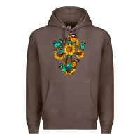 Coffee cross with butterfly Premium Hoodie - BundleAndBundleShop