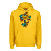 Lemon cross with butterfly Premium Hoodie - BundleAndBundleShop