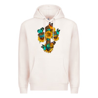 Pale Pink cross with butterfly Premium Hoodie - BundleAndBundleShop