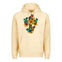 Pina Colada cross with butterfly Premium Hoodie - BundleAndBundleShop
