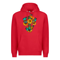 Red cross with butterfly Premium Hoodie - BundleAndBundleShop