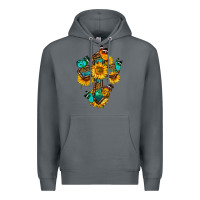 Rock cross with butterfly Premium Hoodie - BundleAndBundleShop