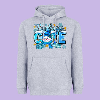 I'm Snow Cute Heavyweight Hoodie Designed By Zillion Design Studio