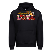 Black all you need is love Urban Hoodie - AdoDesignShop