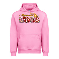 Fuchsia Pink all you need is love Urban Hoodie - AdoDesignShop