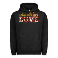 Pigment Black all you need is love Urban Hoodie - AdoDesignShop