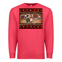 Cardinal hohoho christmas cows Premium Sweatshirt - RanaPortraitStore