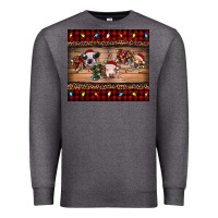 Charcoal Heather hohoho christmas cows Premium Sweatshirt - RanaPortraitStore