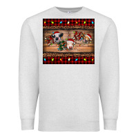 Oatmeal Heather hohoho christmas cows Premium Sweatshirt - RanaPortraitStore