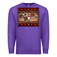 Purple hohoho christmas cows Premium Sweatshirt - RanaPortraitStore