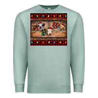 Seafoam hohoho christmas cows Premium Sweatshirt - RanaPortraitStore