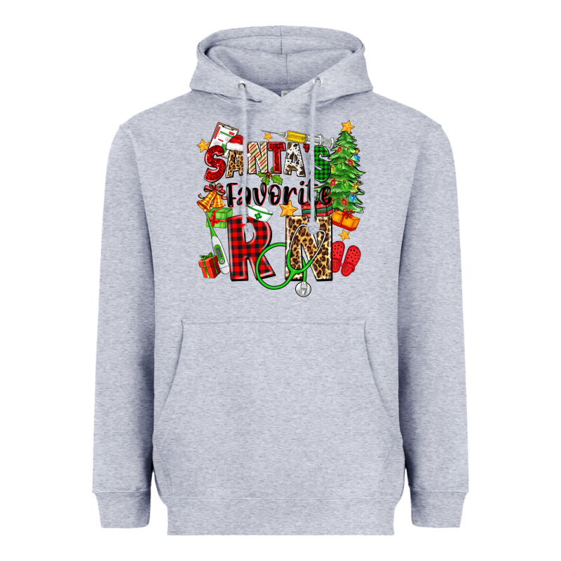 Santa's Favorite Rn Heavyweight Hoodie by Zillion Design Studio | Teevron