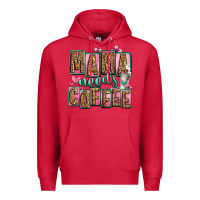 Cardinal mama needs coffee mother's day Premium Hoodie - Jasminsmagicworld