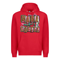 Red mama needs coffee mother's day Premium Hoodie - Jasminsmagicworld