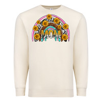 Sandshell mom with sunflower rainbow mothers day Premium Sweatshirt - texasbilliewilder