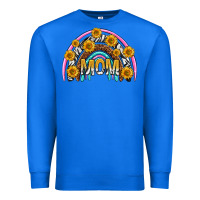 True Royal mom with sunflower rainbow mothers day Premium Sweatshirt - texasbilliewilder