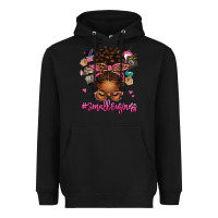 Black small business afro messy bun Heavyweight Hoodie - texasbilliewilder