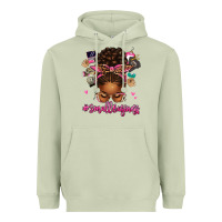 Matcha small business afro messy bun Heavyweight Hoodie - texasbilliewilder