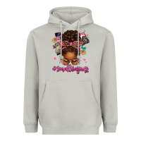 Moon Dust small business afro messy bun Heavyweight Hoodie - texasbilliewilder