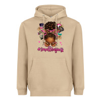 Mushroom small business afro messy bun Heavyweight Hoodie - texasbilliewilder
