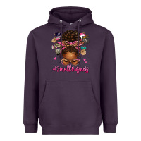 Plum small business afro messy bun Heavyweight Hoodie - texasbilliewilder