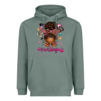Sage small business afro messy bun Heavyweight Hoodie - texasbilliewilder