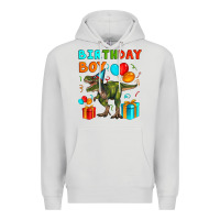 Dove Grey birthday boy t rex Premium Hoodie - Artiststas