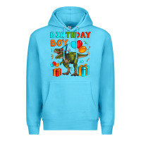 Ocean Blue birthday boy t rex Premium Hoodie - Artiststas