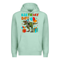 Seafoam birthday boy t rex Premium Hoodie - Artiststas